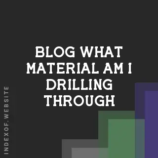 What Material Am I Drilling Through? | Wall Debris ID Guide | Logo - Indexof